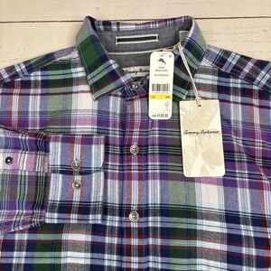 Tommy Bahama Flannel Shirt Montauk Mens Medium New NWT